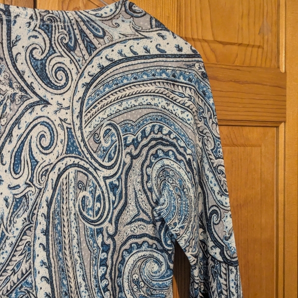 White House Black Market Paisley Cardigan - Picture 11 of 12